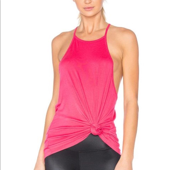 high neck yoga tank